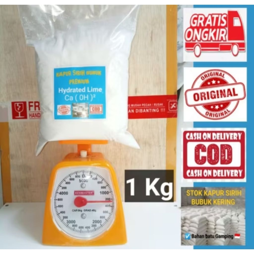 

2kg kapur sirih grade food / pertanian