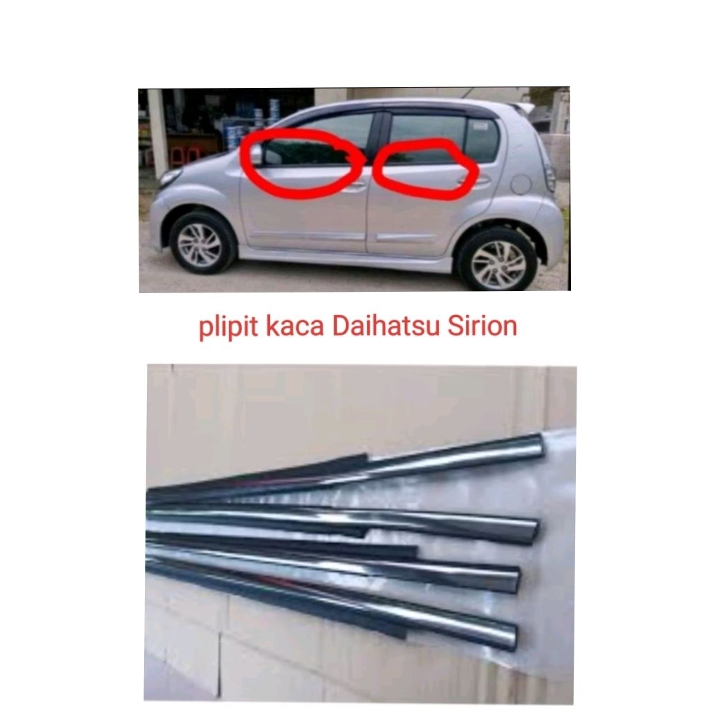 plipit kaca/weather strip Daihatsu sirion