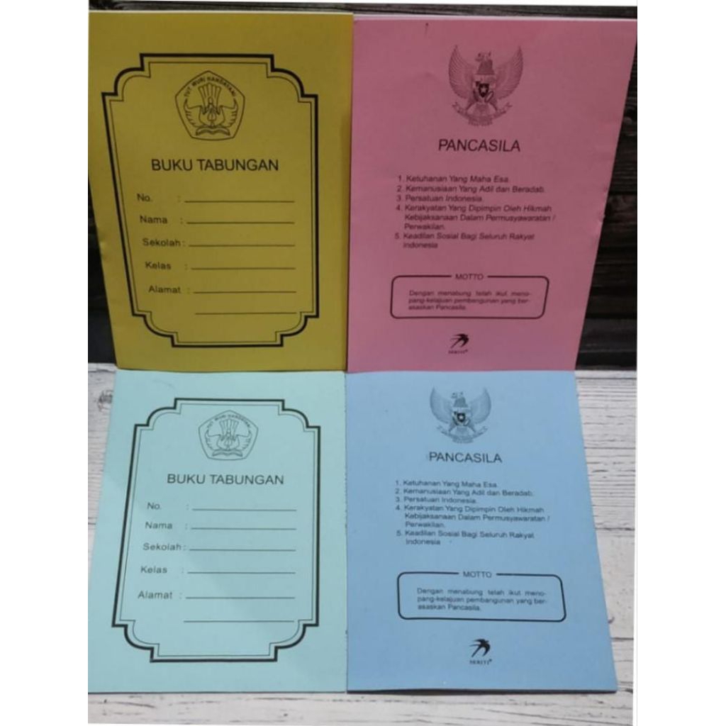 

(1 lusin) Buku Tabungan Sekolah Tabungan Siswa