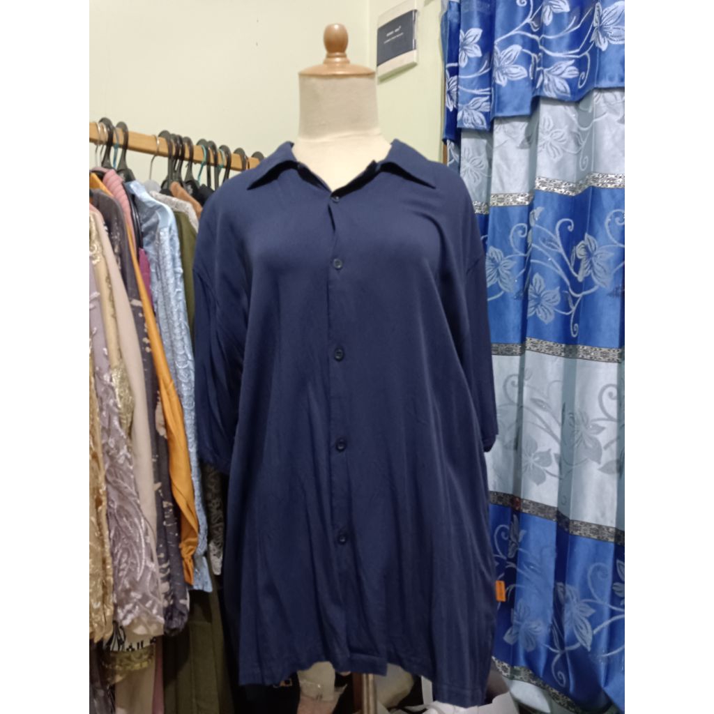 Tunik Wanita Biru dongker - Mickout Project