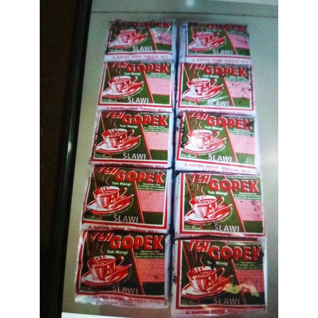 

Teh Gopek 40g (1 Slop Isi 10 Bungkus)