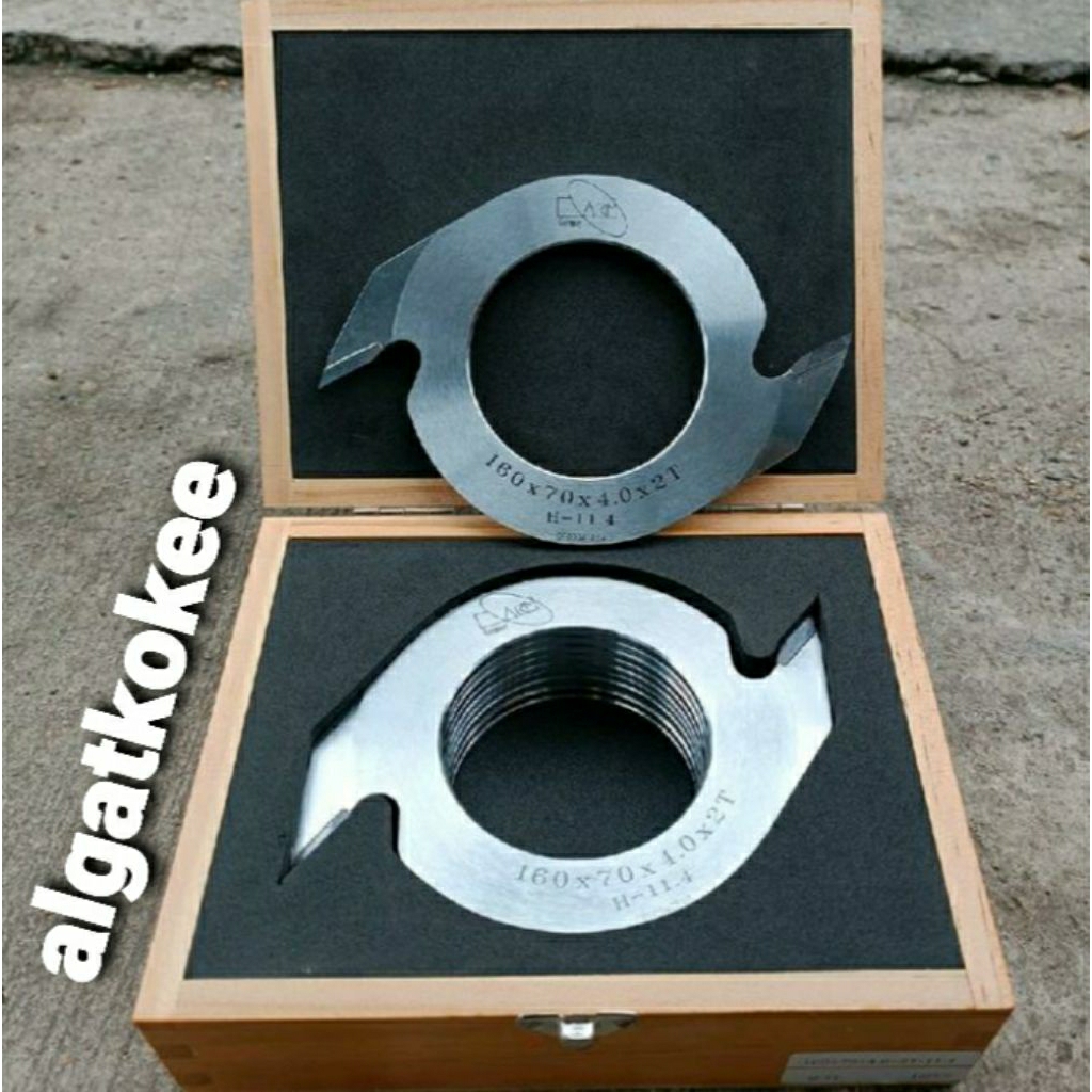 mata pisau finger joint cutter ukuran 160x70x4.0x2T