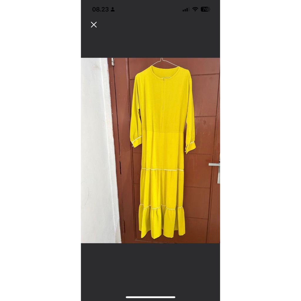 gamis warna lemon