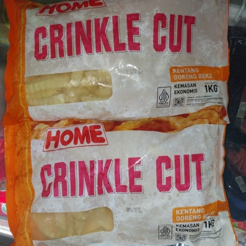 

kentang crinkle home 1kg ( kentang belgia)