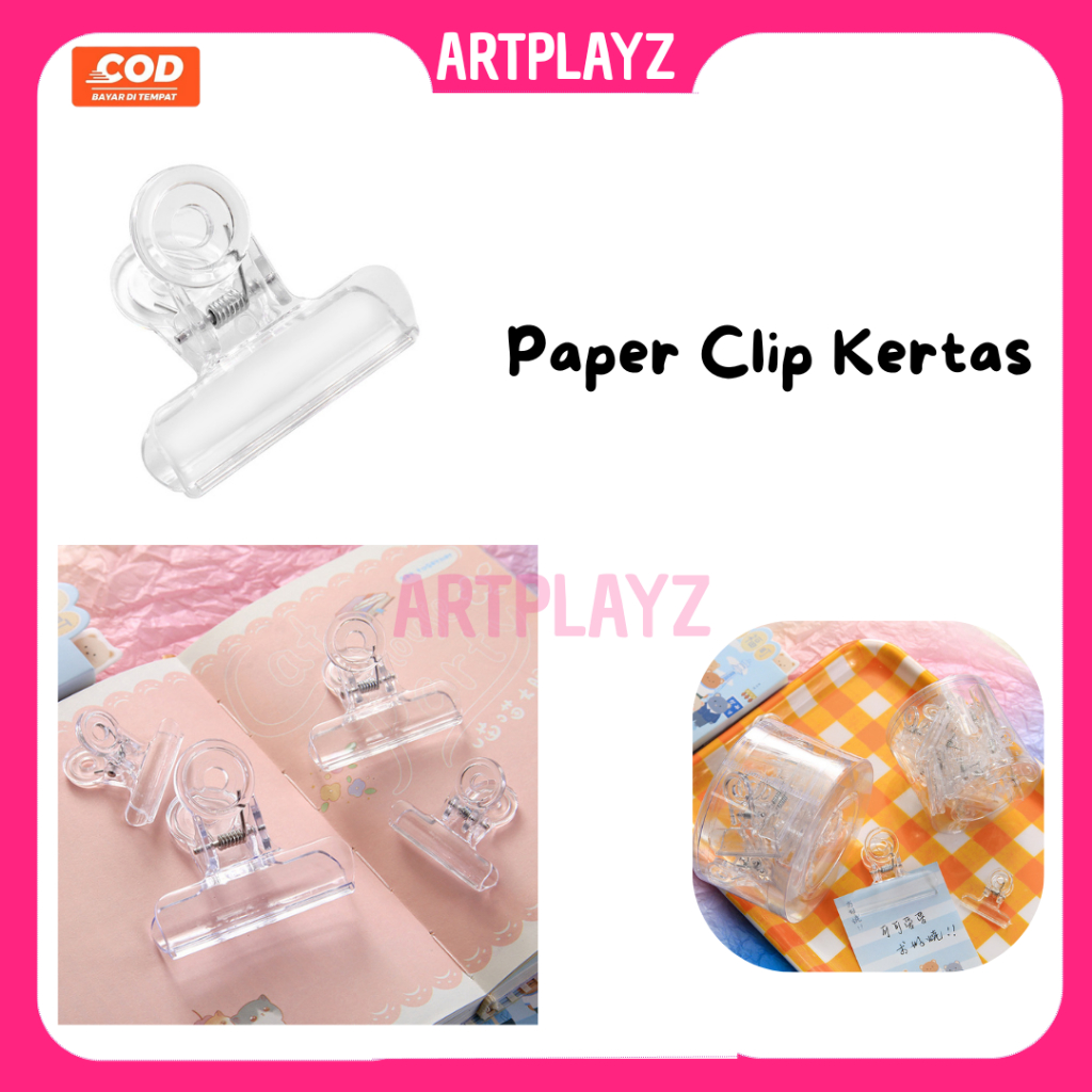 

Paper Clip Akrilik | Transparan Clip | Klip bening | Penjepit Kertas