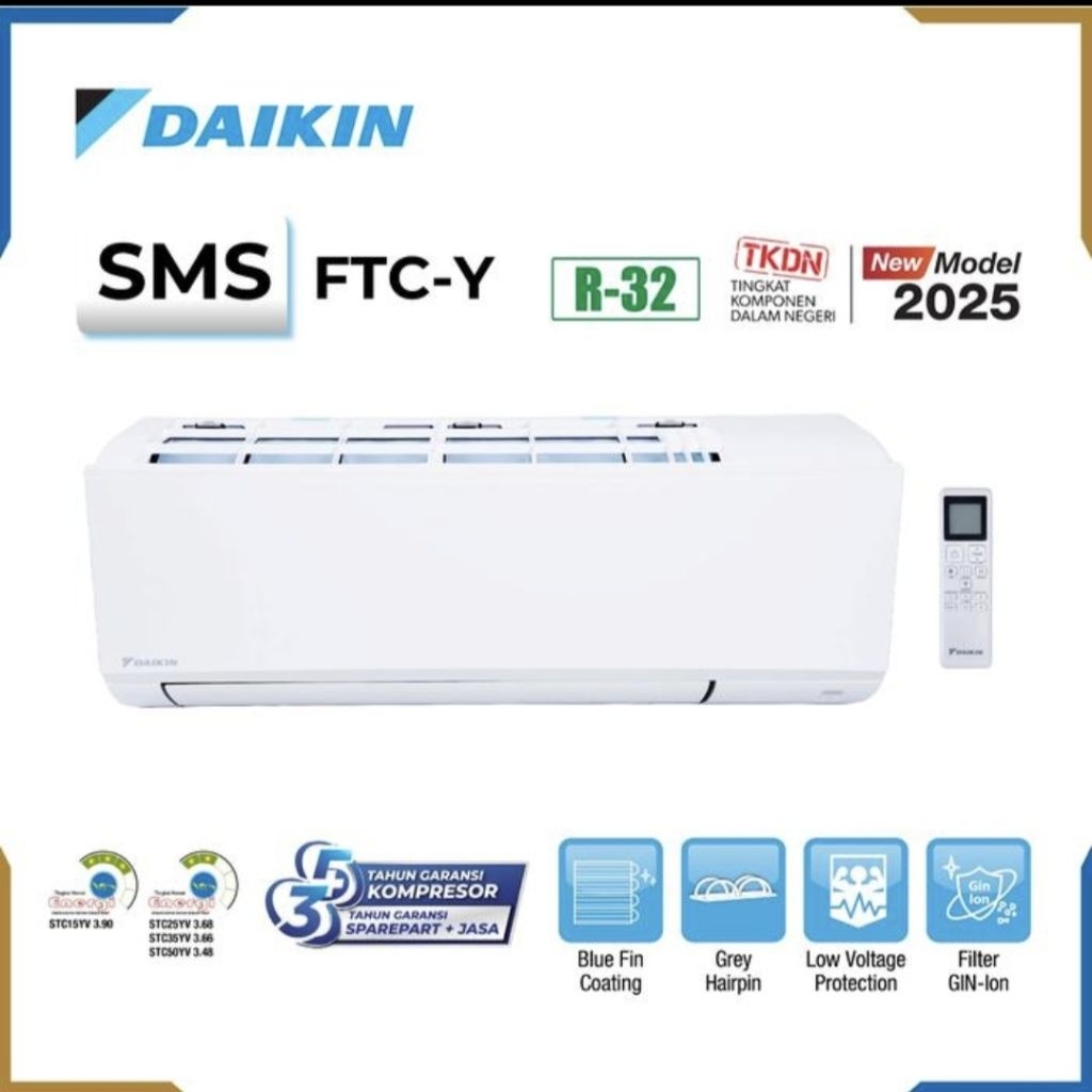 AC DAIKIN STANDAR 1PK STC 25 YV