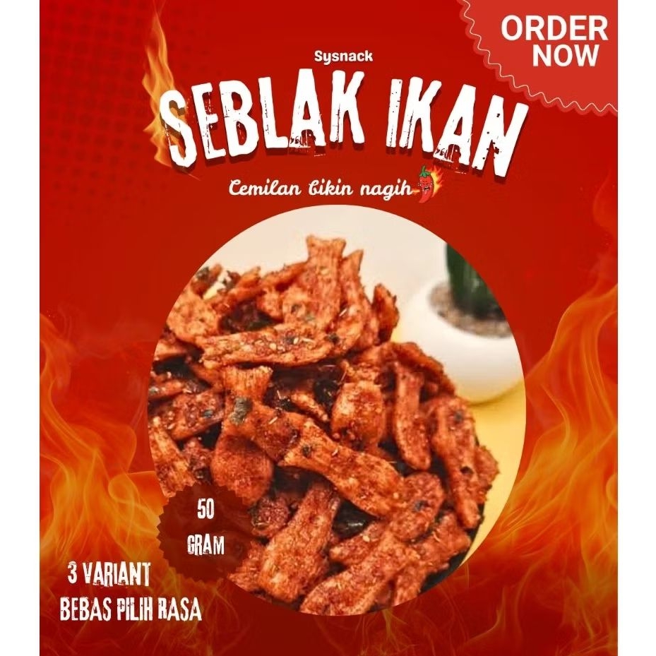 

[ BISA COD ] KERUPUK SEBLAK IKAN JADUL PEDAS GURIH TERMURAH Camilan jadul