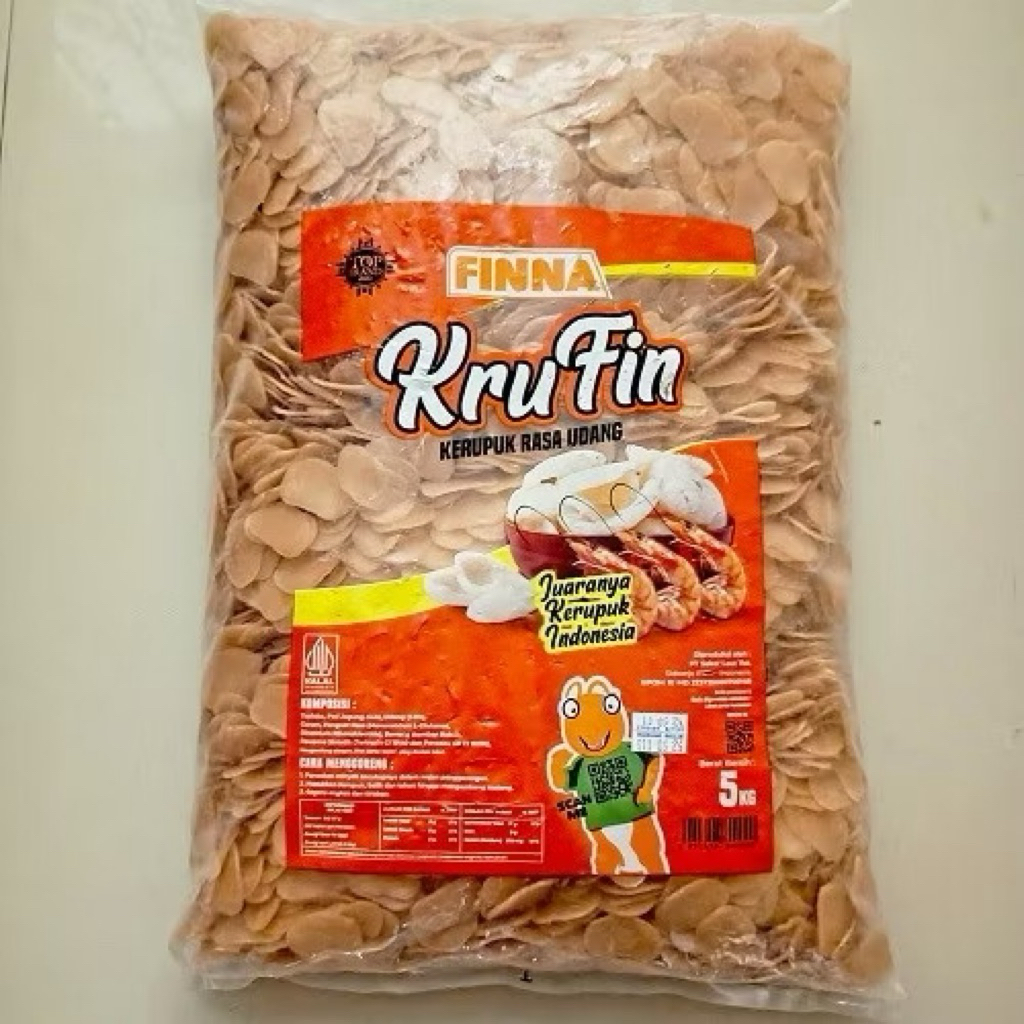 

Krupuk Udang Finna Udang 5 Kg / Shrimp Crackers Finna Krufin