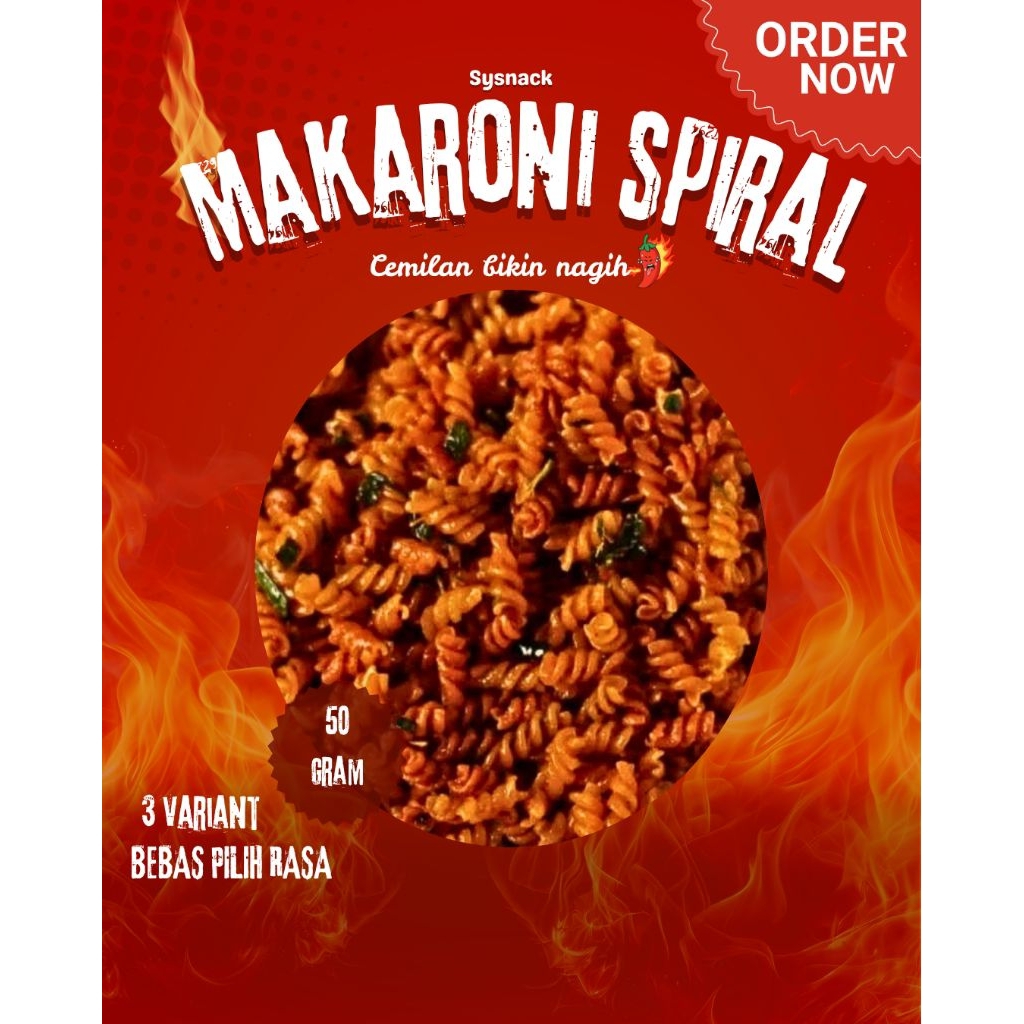 

[ BISA COD ] Makaroni Bantet Kriwil Pedas Best Seller Termurah spiral makaroni
