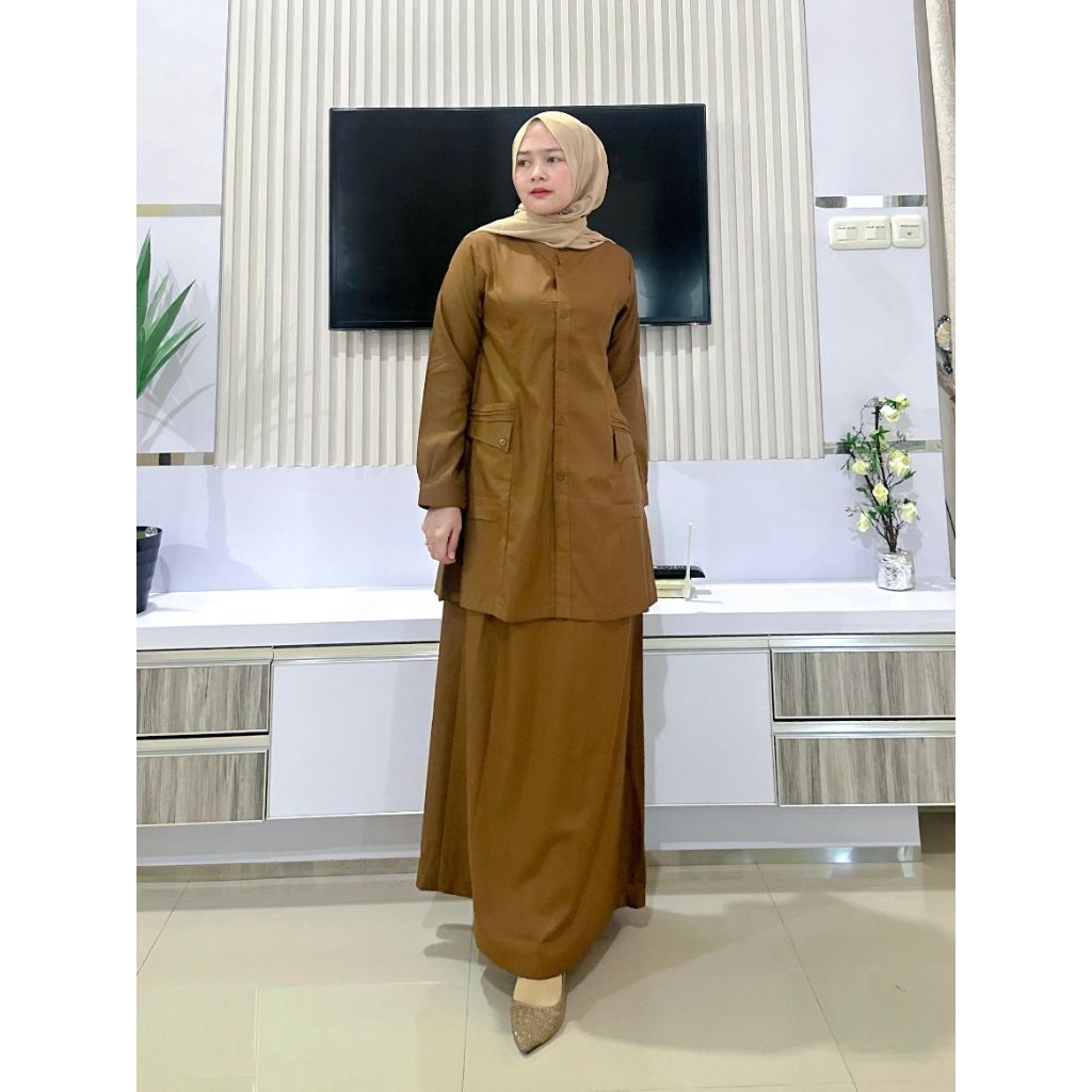 New Stelan Rok Pemda Asn Stelan Rok Baju Kerja Pemda Bahan Toyobo Fodu Original