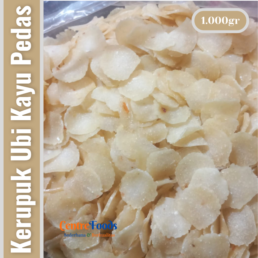 

Kerupuk Ubi Kayu Pedas - Keripik Singkong Pedas Mentah | 1.000gr [ Harga Per KG ]