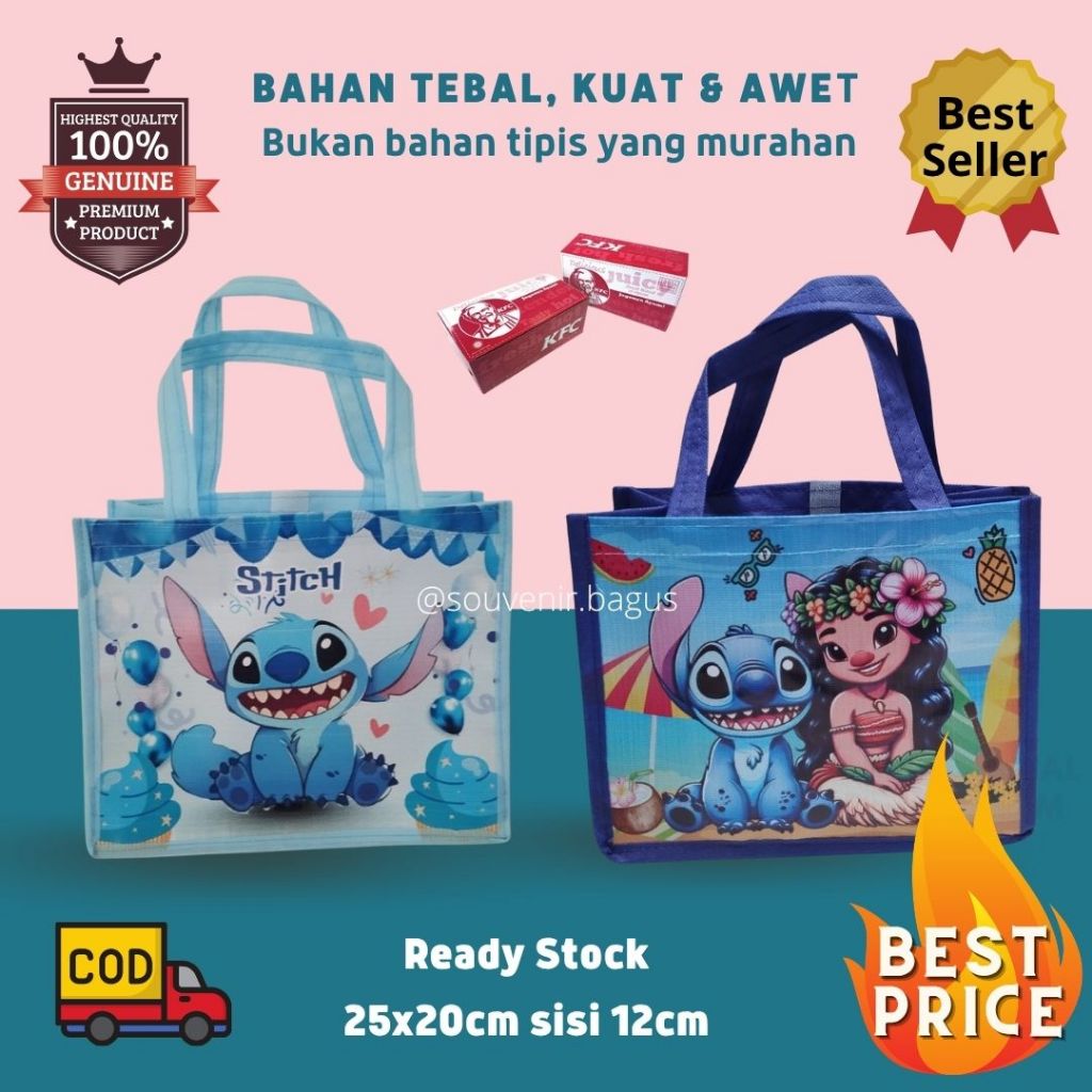 

Tas Ultah Lilo & Stitch souvenir ulang tahun lilo stich pantai hawaii