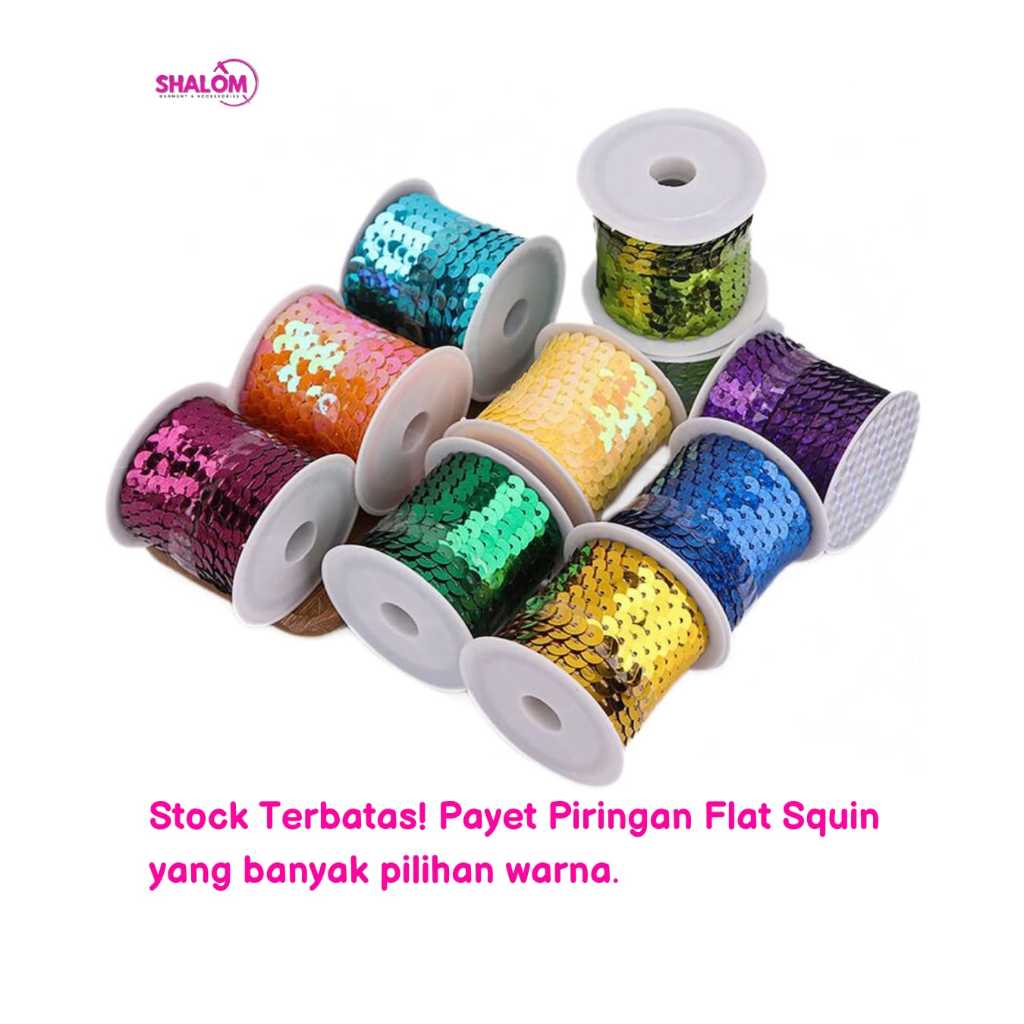 PAYET METERAN / SEQUIN PAYET/ PAYET METERAN/AKSESORIS KERAJINAN TANGAN