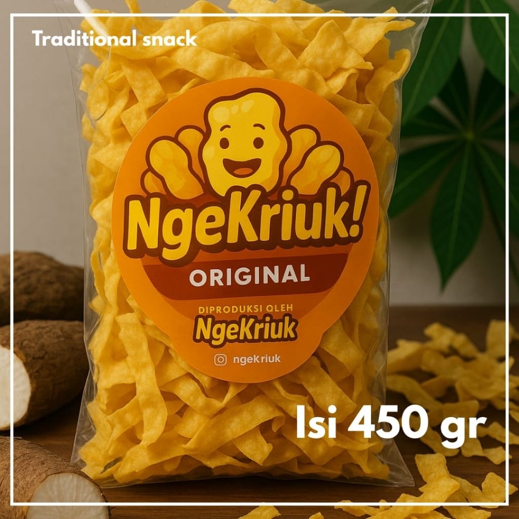 

NgeKriuk! Keripik Singkong Mangleng Original 450gr – Camilan tradisional Gurih & Renyah