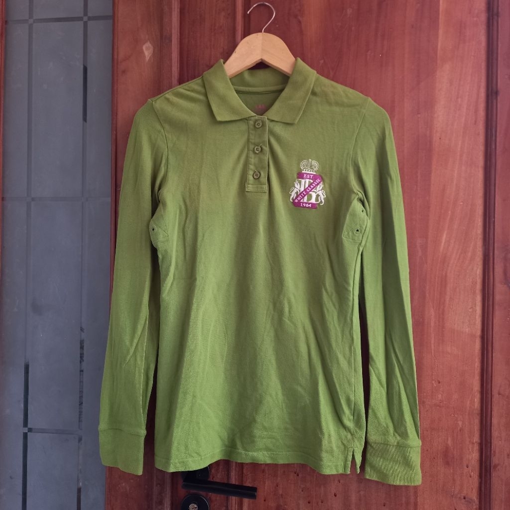 LD:90 P:65 LAB KAOS POLO MOTIF LUBANG KANAN KIRI