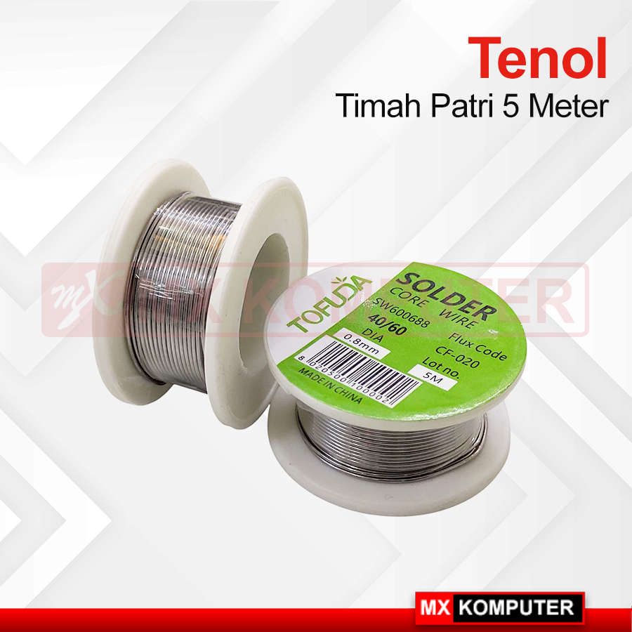 Timah Solder 5 Meter Tenol Timah Patri