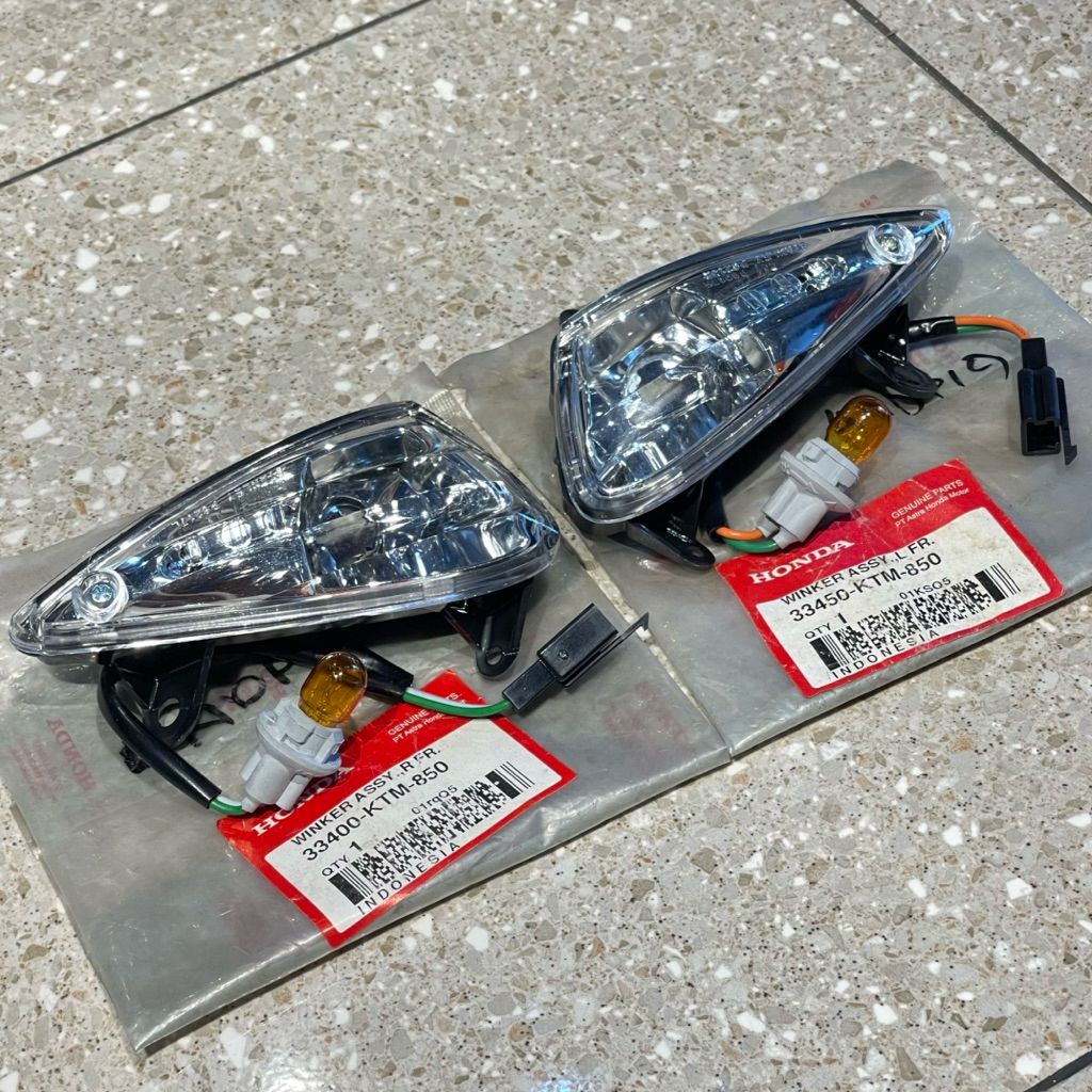LAMPU SEIN DEPAN KANAN KIRI SUPRA X 125 X125 LAMA OLD ORIGINAL AHM 33400 33450 KTM 850