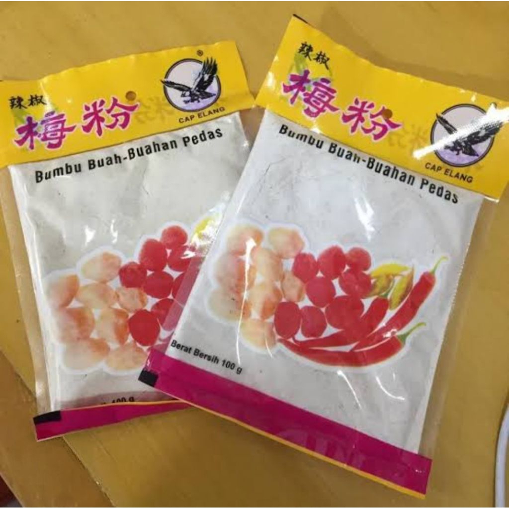 

Bumbu Buah /Garam buah Pedas Cap Elang