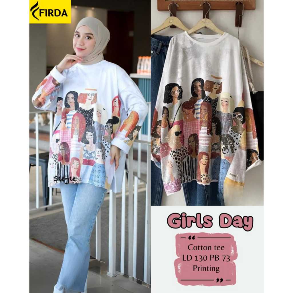 KAOS OVERSIZE WANITA LENGAN PANJANG KOREAN STYLE BAJU ATASAN WANITA KAOS JUMBO LD 140 ATASAN BIG SIZ