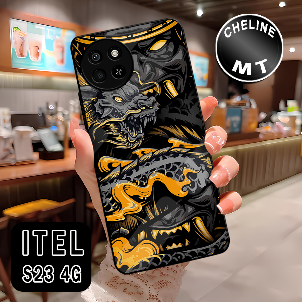 ( WX 16 ) Sofcase Glossy Kilau Itel S23 4G MOTIF ABSTRAK ANIME ASTETIC CASE ITEL S23 4G CASING ITEL 