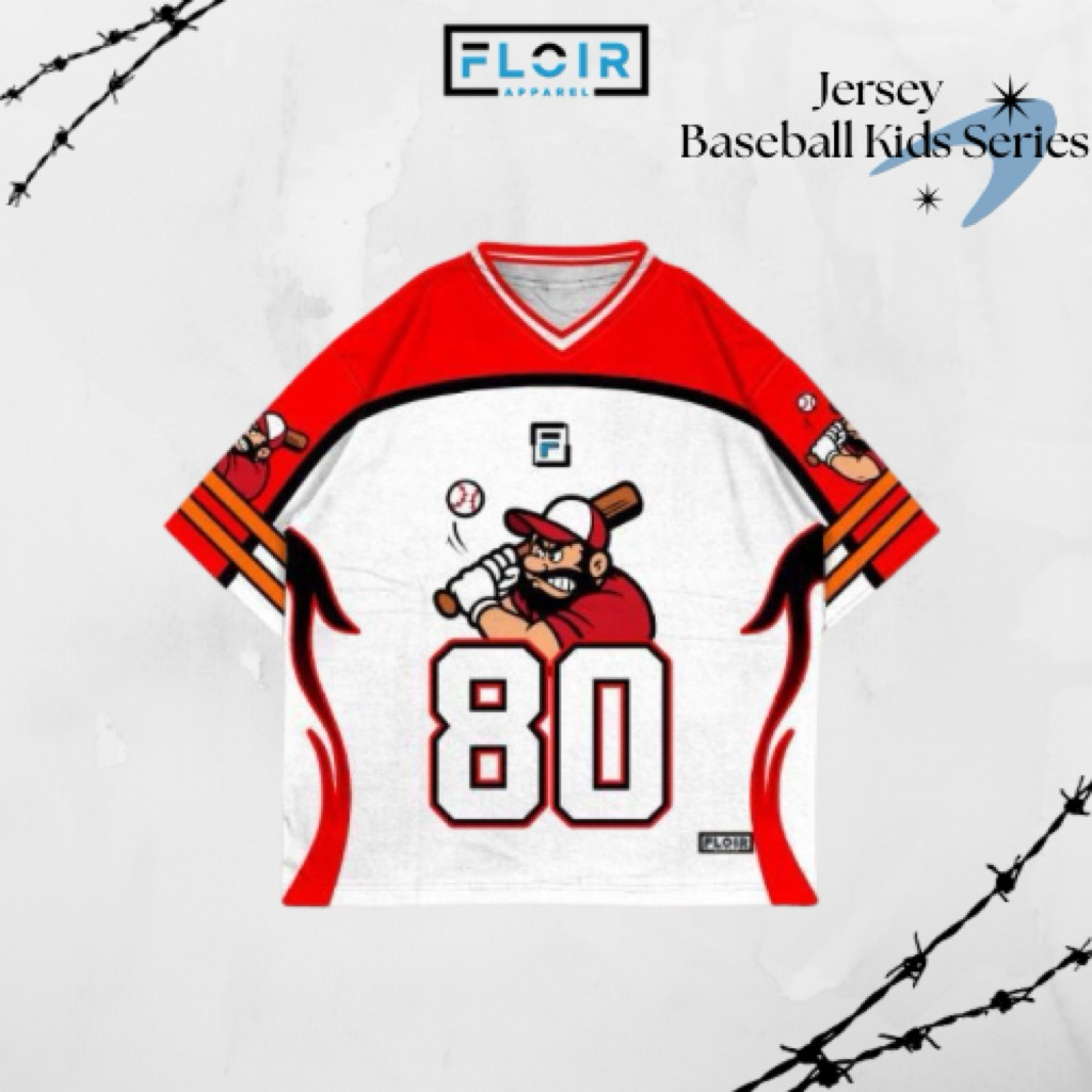 Floir Apparel Jersey Baseball Kids Series Sport Jersey Dryfit Premium