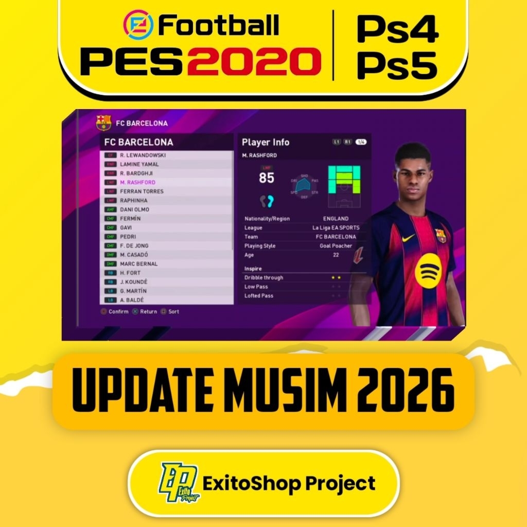 OPTION FILE PATCH PES 2020 UPDATE 2026 PS4/PS5 ORIGINAL