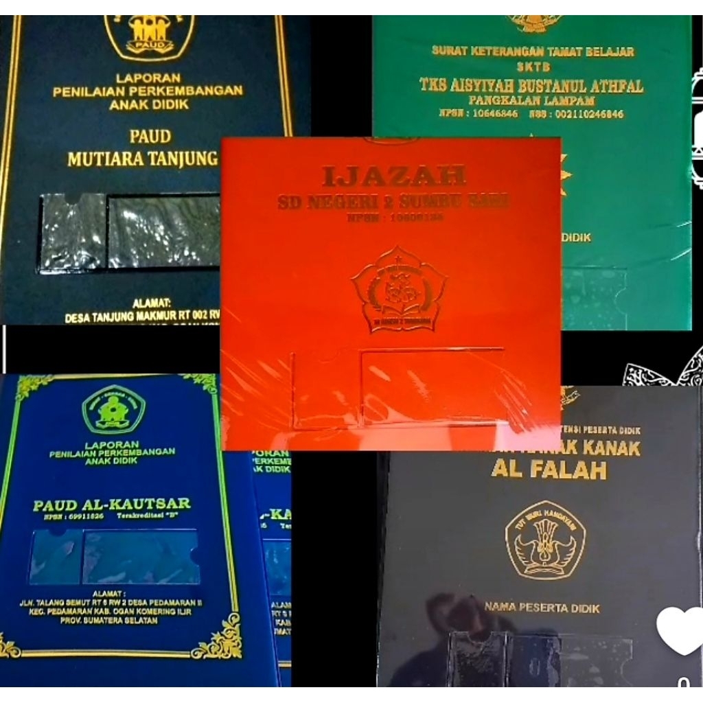 

Map sampul rapot ijazah Hotprints