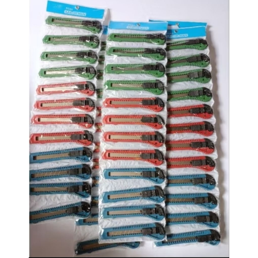 

Pisau Cutter Sailor man 1 Lembar isi 12 pcs