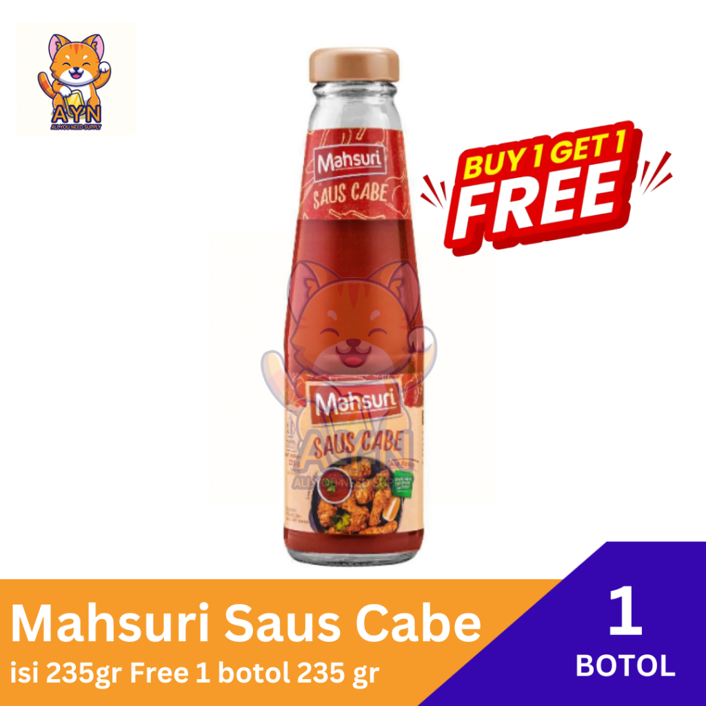 

Mahsuri Lee Kum Kee Saus Cabe 235 gr [ Buy 1 Get 1 Free ]
