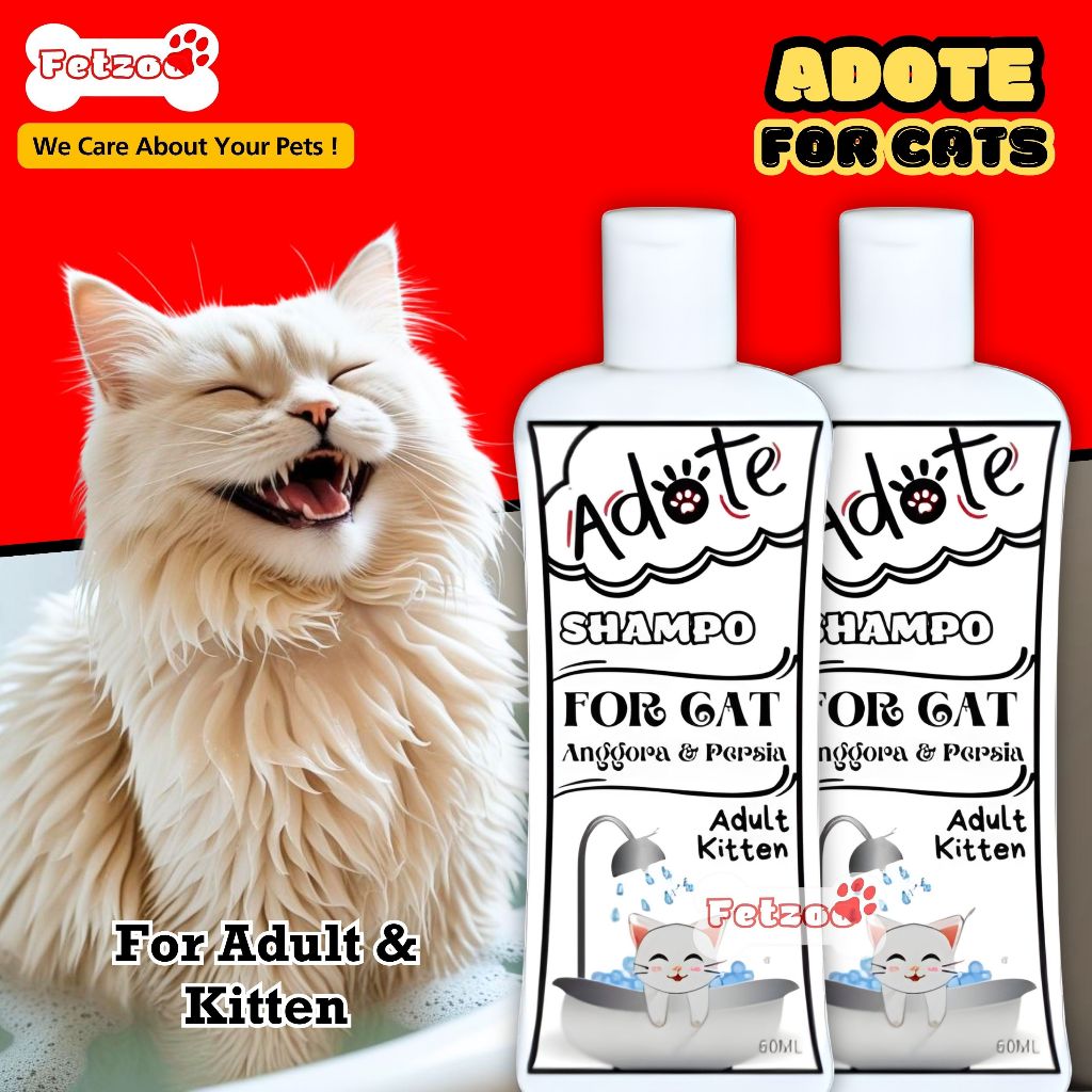 Sampo Kucing Khusus Bulu Putih Cat Shampoo Shampo Persia Anggora FETZOO