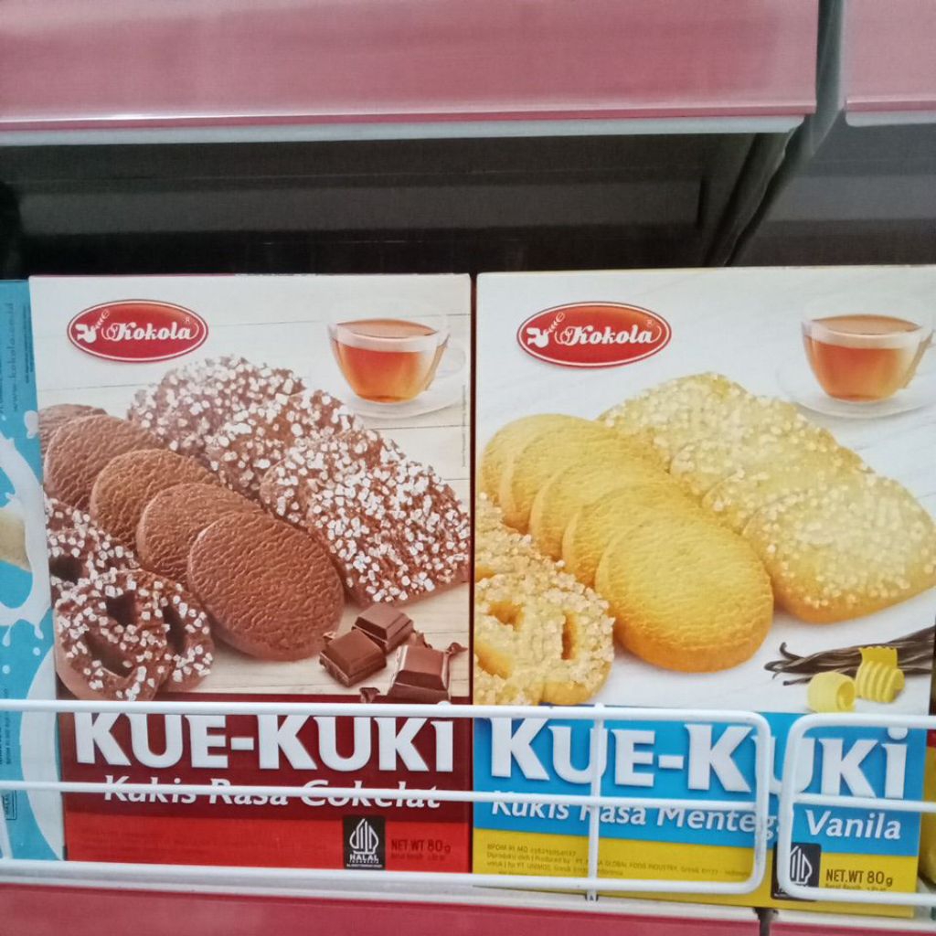 

kokola kue kuki cokelat,vanila80g