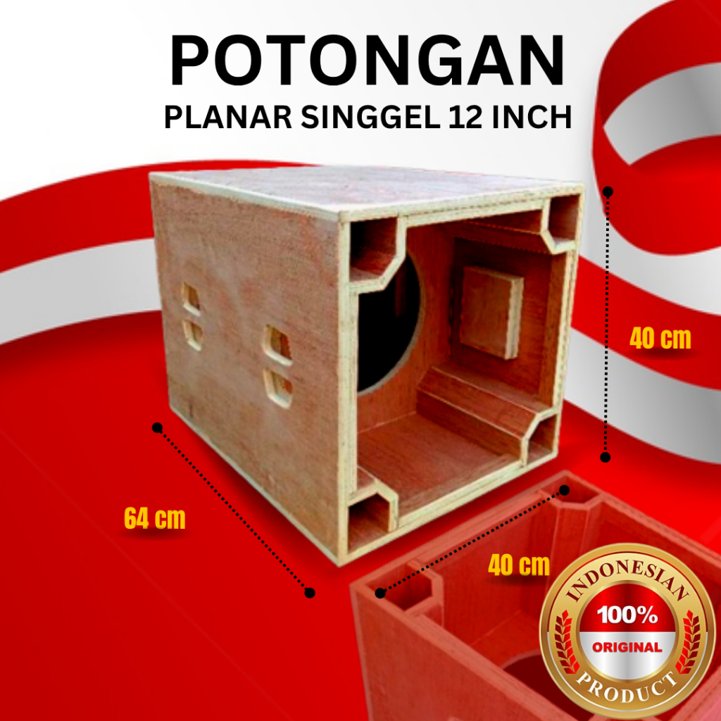 POTONGAN Box SOUND SYSTEM SPEAKER BASS PLANAR SINGGEL 12 INCH