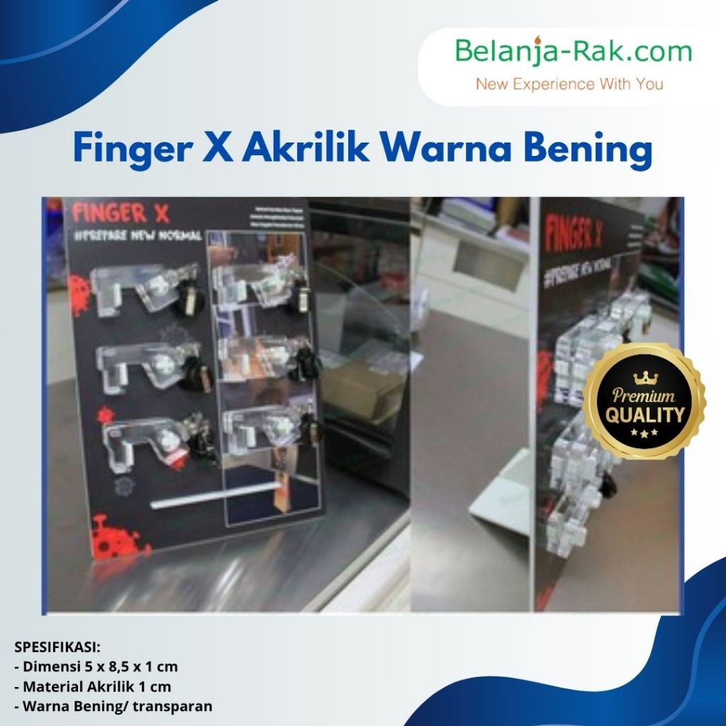 

Finger X (Finger Extension) Akrilik Warna Bening