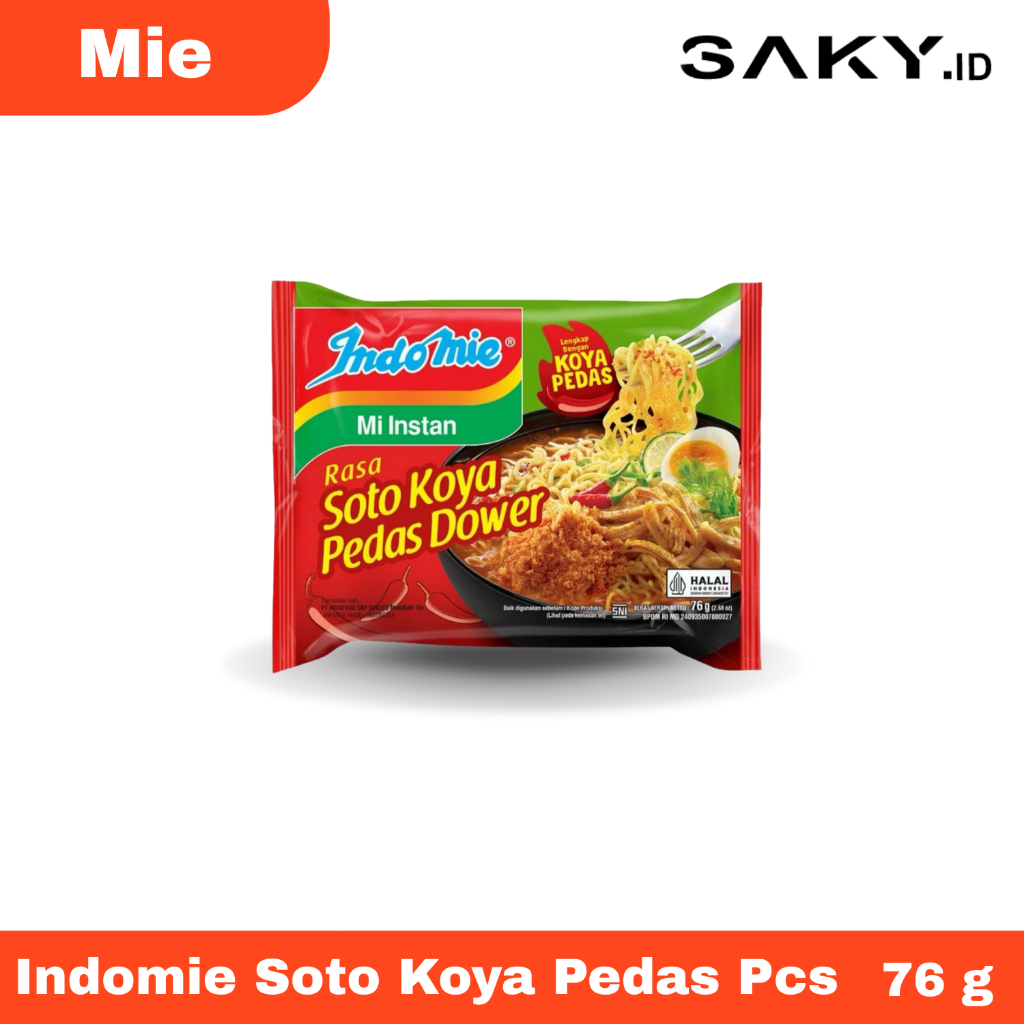 

Indomie Soto Koya Pedas Dower 76 G