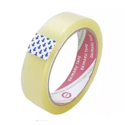 

Selotip Bening 1inchi Isolasi Transparan Bening 1 inchi Panjang 6 meter