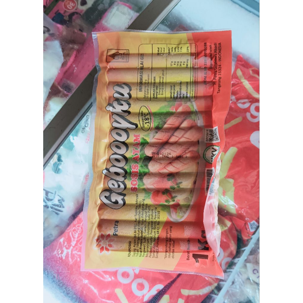 

Sosis Ayam Gebooyku 1000grm Zabir Frozen Food