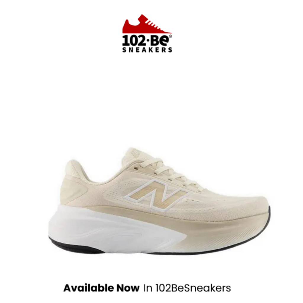 Sepatu NB Fresh Foam X More v6 Women's Running Shoes - Beige Original