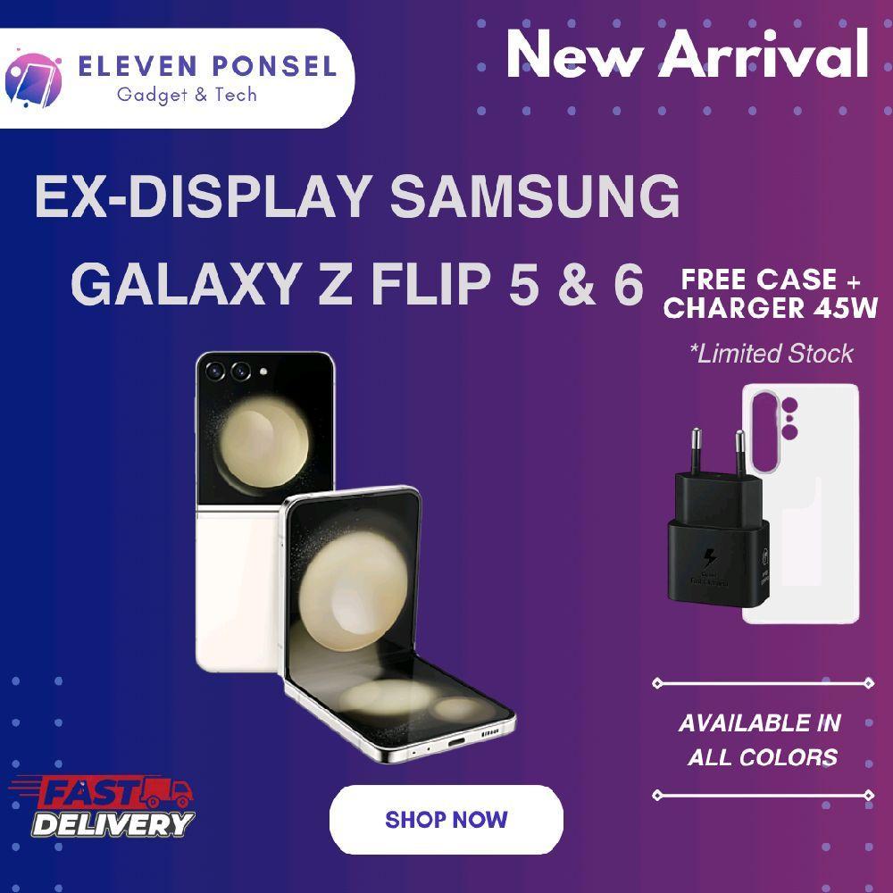 (Ex-Display NEW) Samsung Galaxy Z Flip 5 Z Flip 6 RAM 8GB | 12GB Internal 512GB | 256GB Cream Mint L