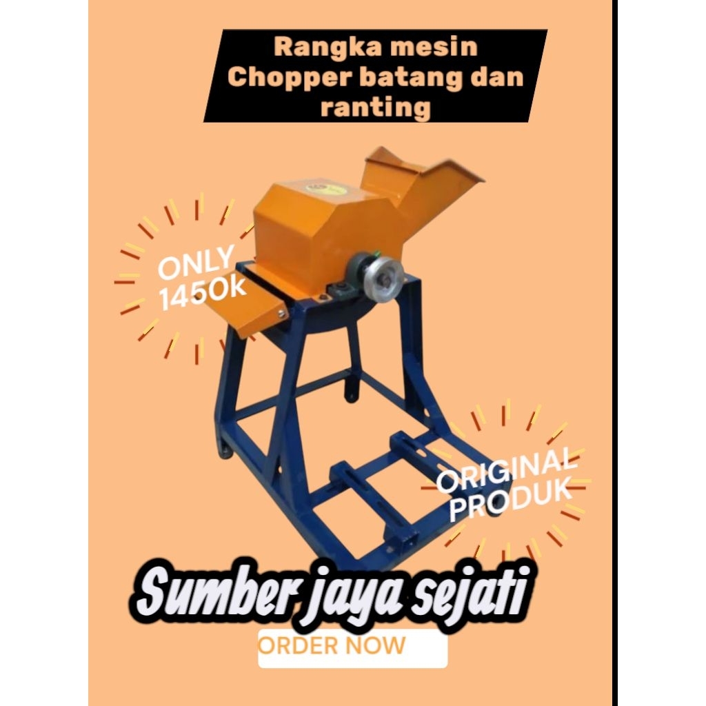 rangka/choper/cacah multifungsi/dengan di lengkapi 2 mata pisau