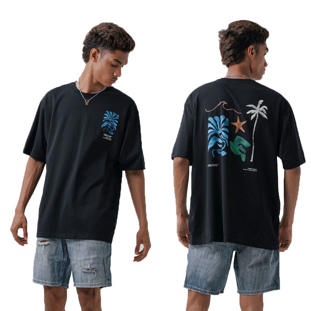 KAOS CELCIUS CREATIVE DIVISION 03 BLACK COTTON T-SHIRT DISTRO UNISEX