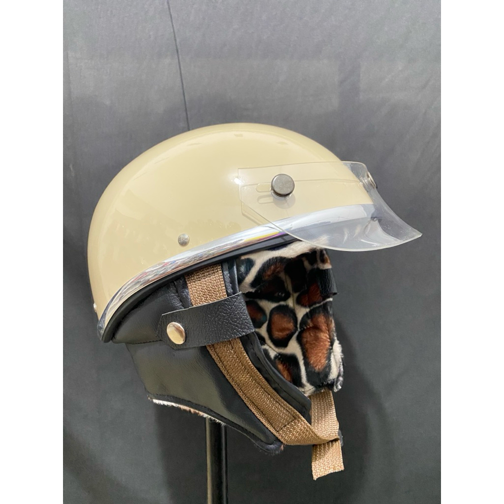 helm chips retro busa motif untuk dewasa | helm only