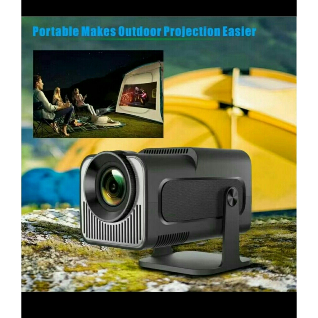 Proyektor HY320 mini Portable Auto Keystone FHD 1080P Smart Infocus LED Proyektor