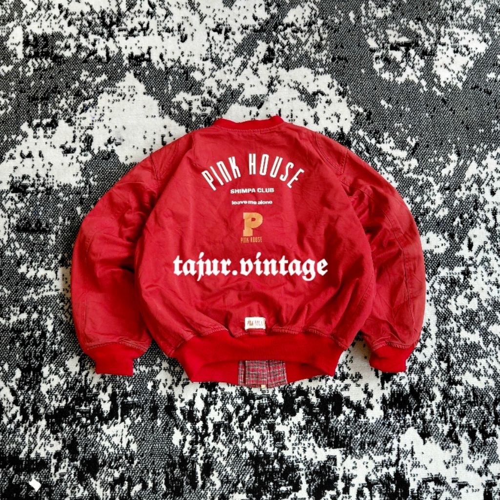 Vintage PINK HOUSE puring tartanSize ( L ) PxL ( 64x65 )