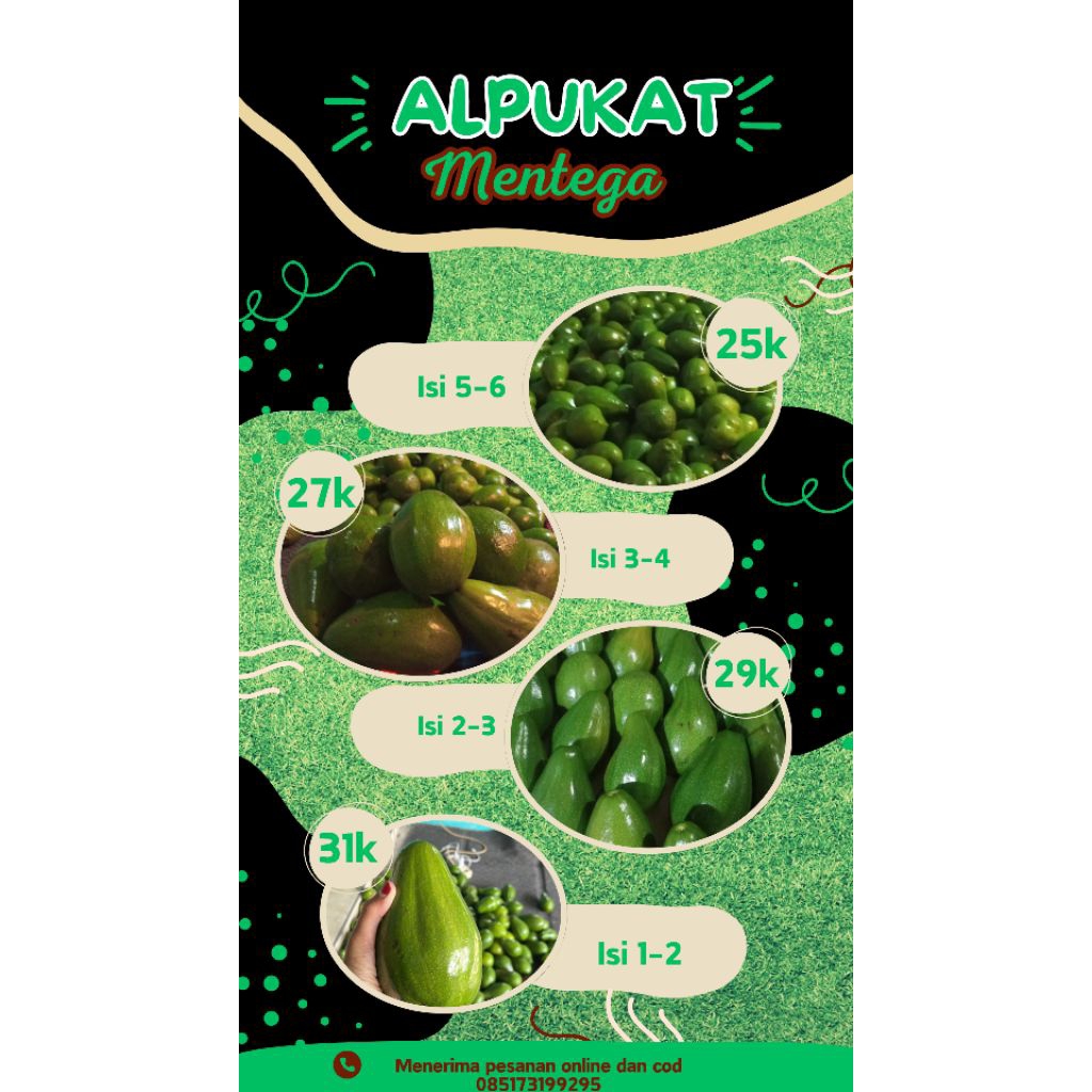 

alpukat mentega lokal Pati isi 3