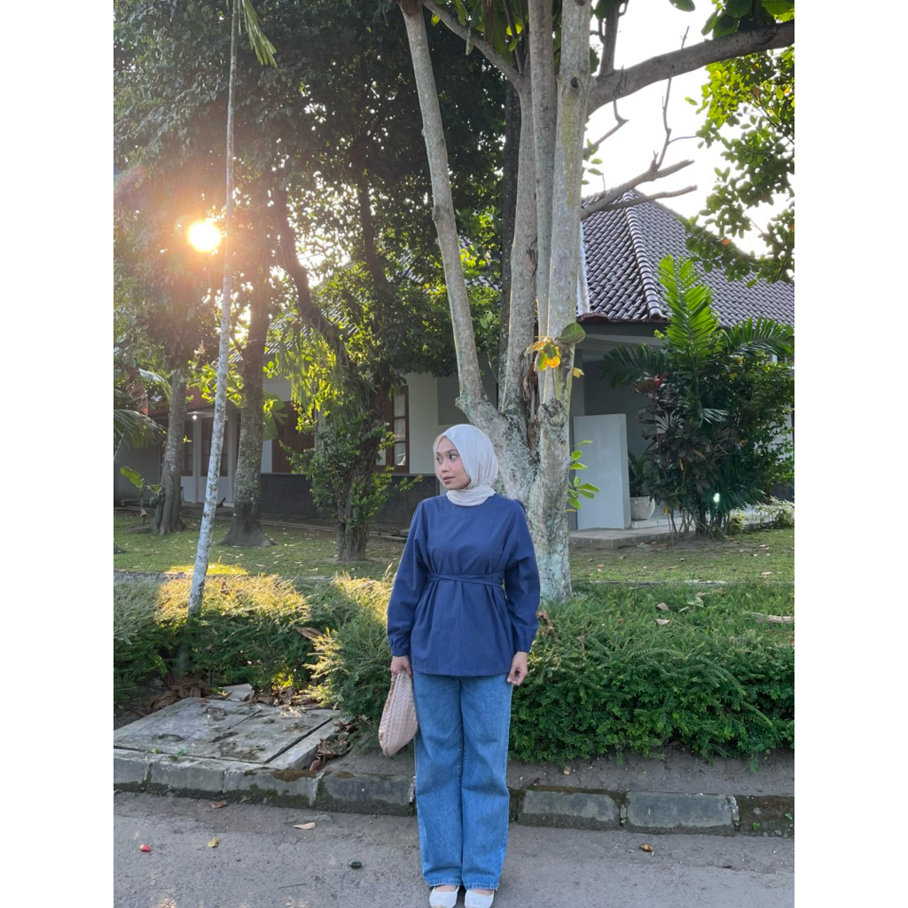 Upeu.clo Baju Lebaran / Denim blouse / denim top / denim dress / denim series / katun denim