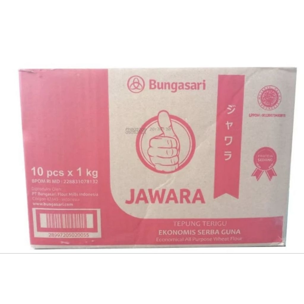 

Tepung Terigu Jawara 1 dus (1 kg x 10)