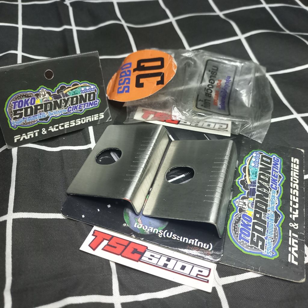 +✅𝗧𝗘𝗥𝗠𝗨𝗥𝗔𝗛 | PLAT STELAN RANTE BY QC PASS ORIGINAL THAILAND FOR ARM KOTAK DKT NUI RACING WAVE 125 11