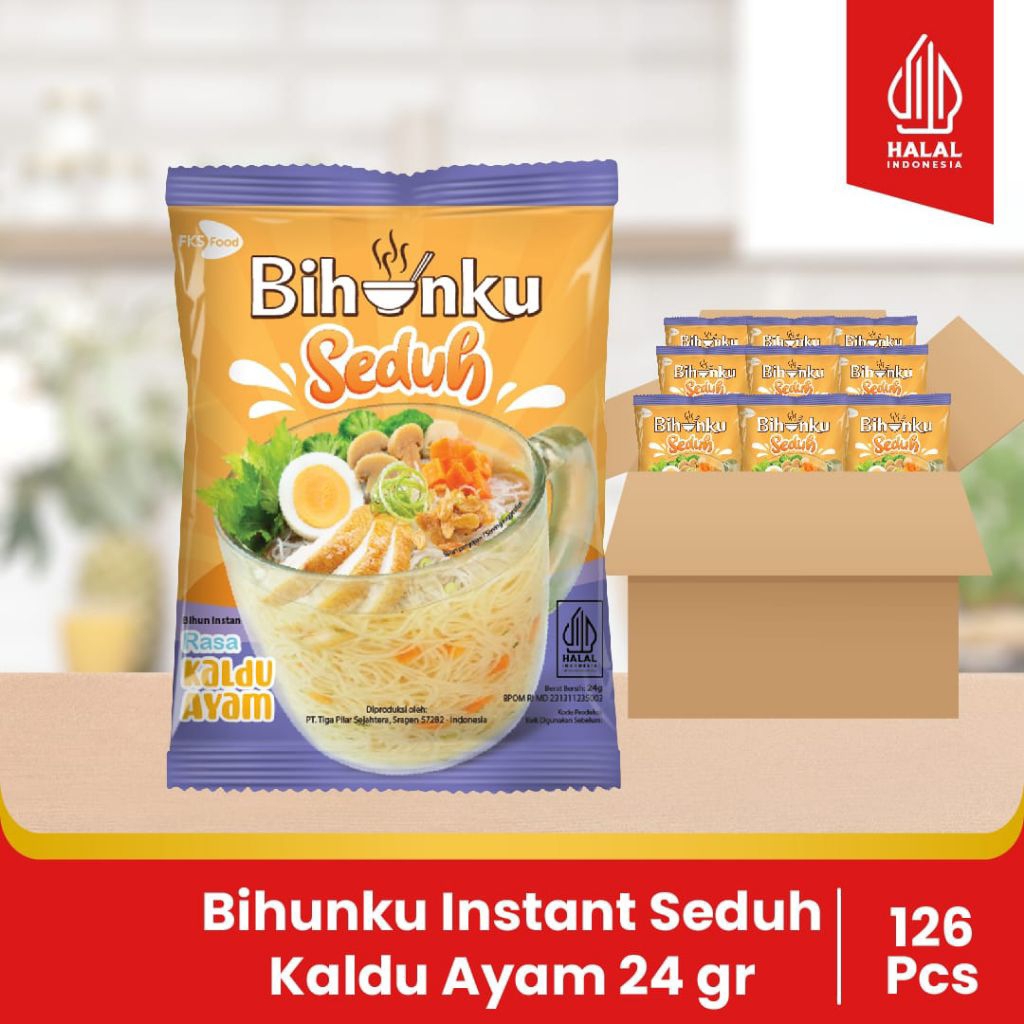 

Bihunku Instant - Seduh Kaldu ayam - 1 Karton - 120 Pcs - 24gr