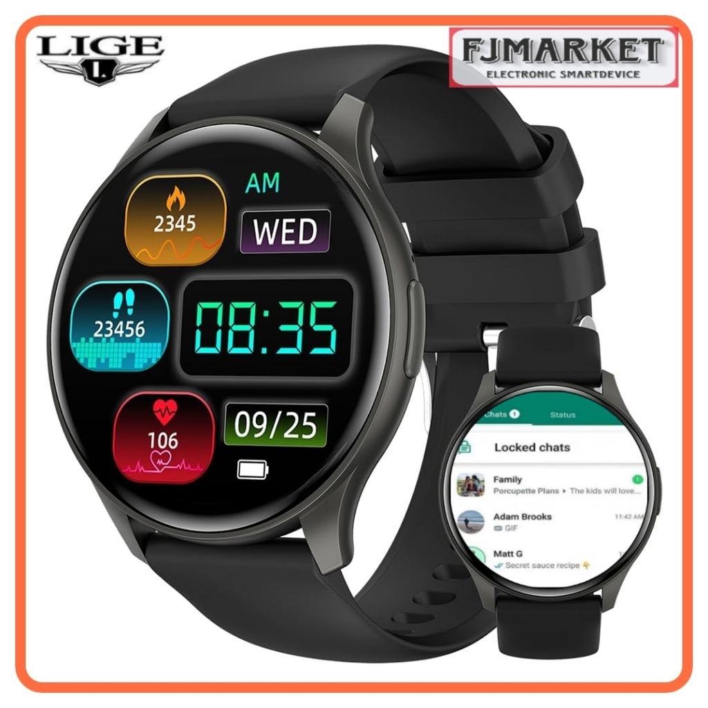 [ FJMARKET ] JAM HP 4G ANTI AIR SMARTWATCH ANDROID D18 BISA WA WHATSAPP SMS TLFN MUAIK KAMERA KESEHA