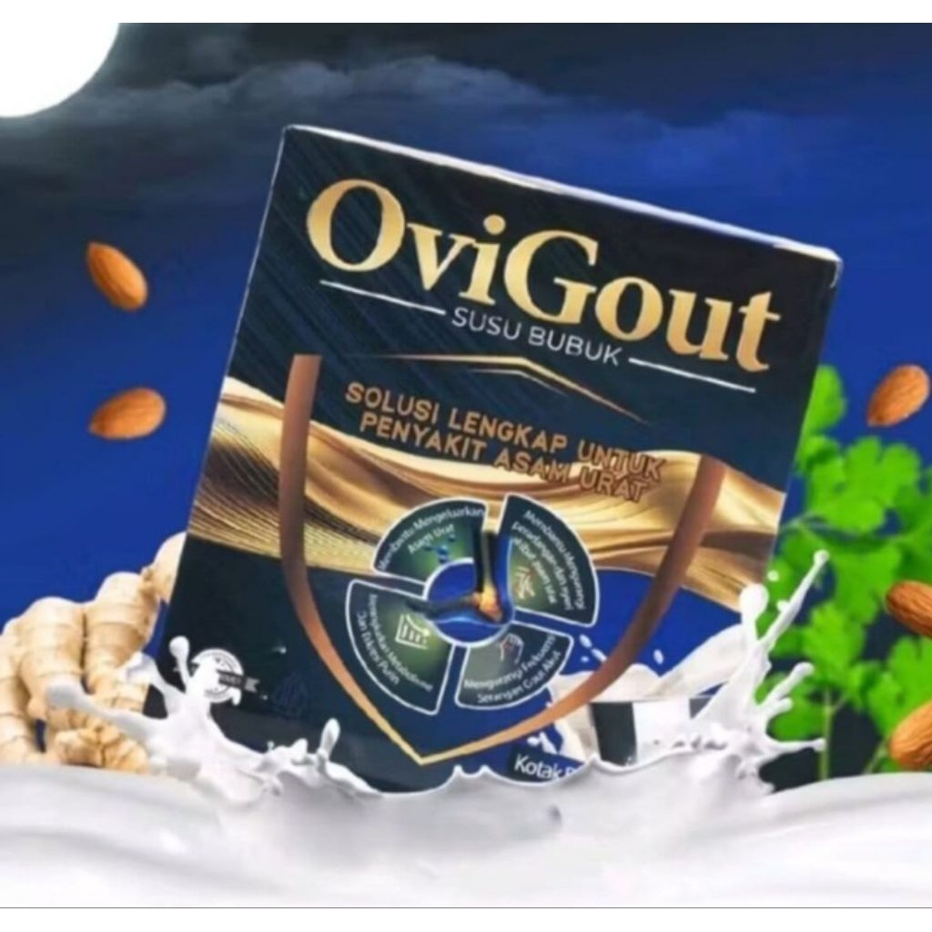 

4 BOX OVIGOUT ORIGINAL SUSU ASAM URAT BANTU TURUNKAN KOLESTROL VITAMIN TULANG & SENDI ASLI ORIGINAL 1 BOX